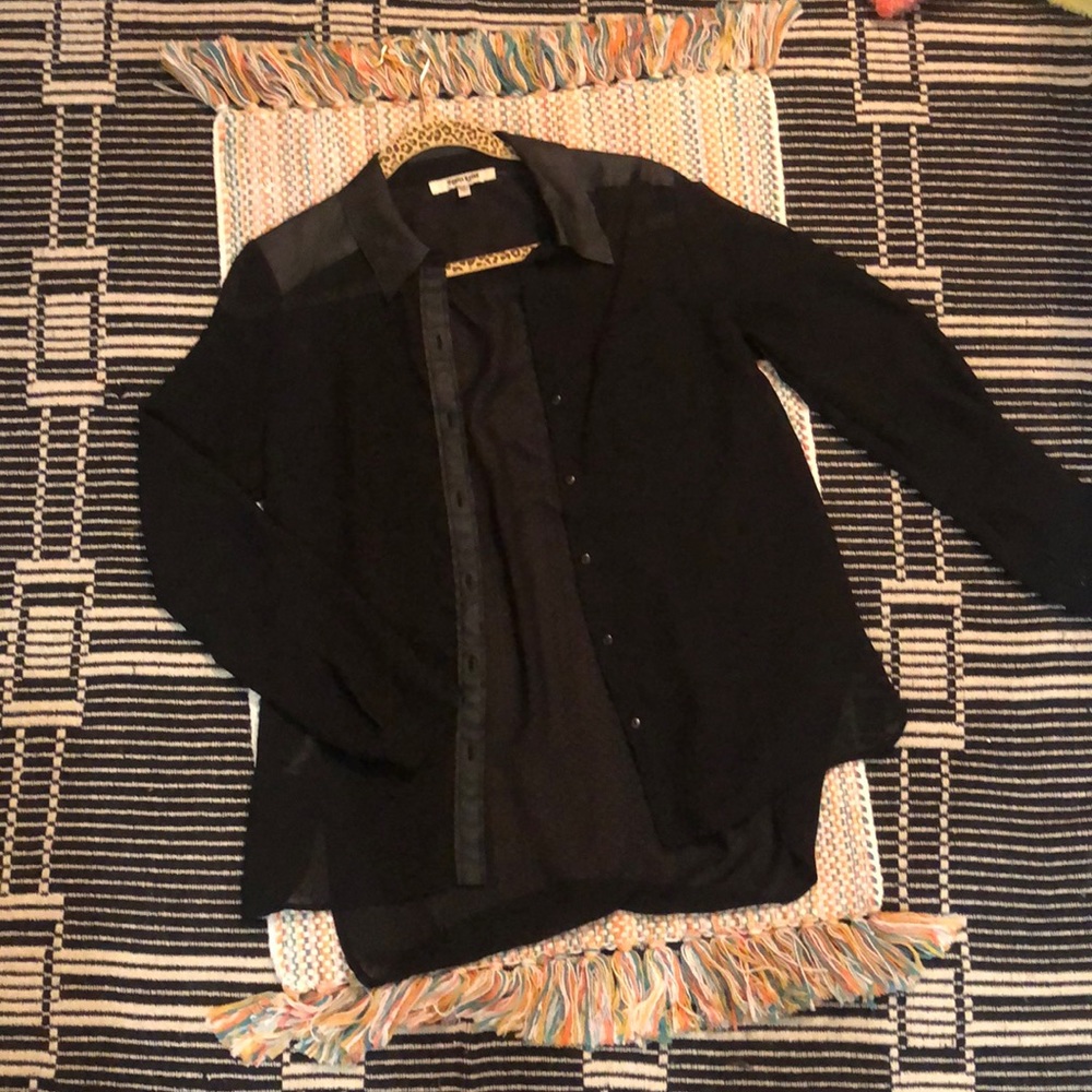 Daniel Rainn Size Small Polyester Button Up Blouse